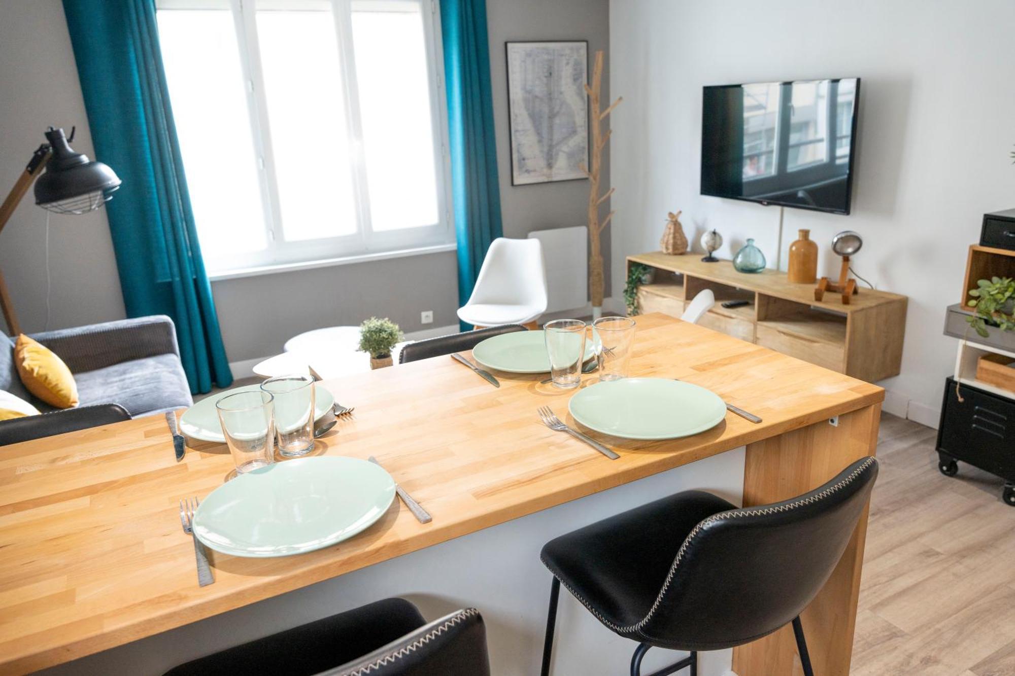 Charmant Appartement 4 Personnes En Centre-Ville ก็อง ภายนอก รูปภาพ