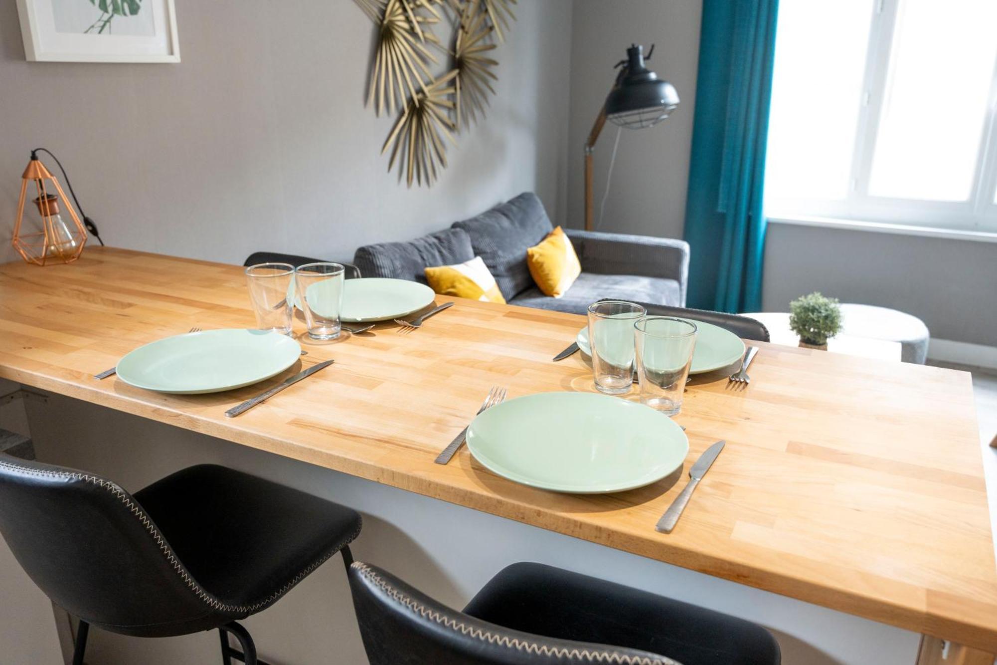 Charmant Appartement 4 Personnes En Centre-Ville ก็อง ภายนอก รูปภาพ